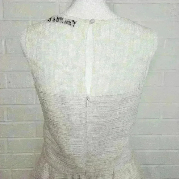 The Limited women's ivory knee length dress with lace detail size 8 - Picture 3 of 9